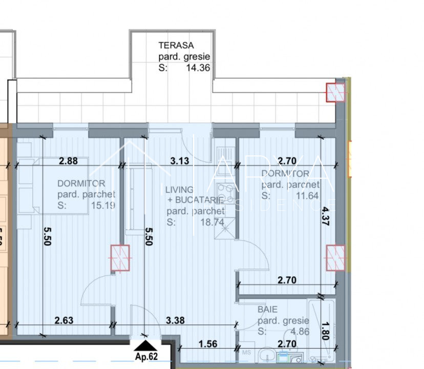 Apartament 3 camere. COMISION 0% str. Granicerilor