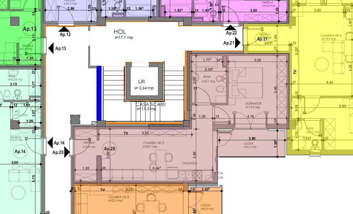 Apartement 2 camere, bloc nou, Petre Dulfu