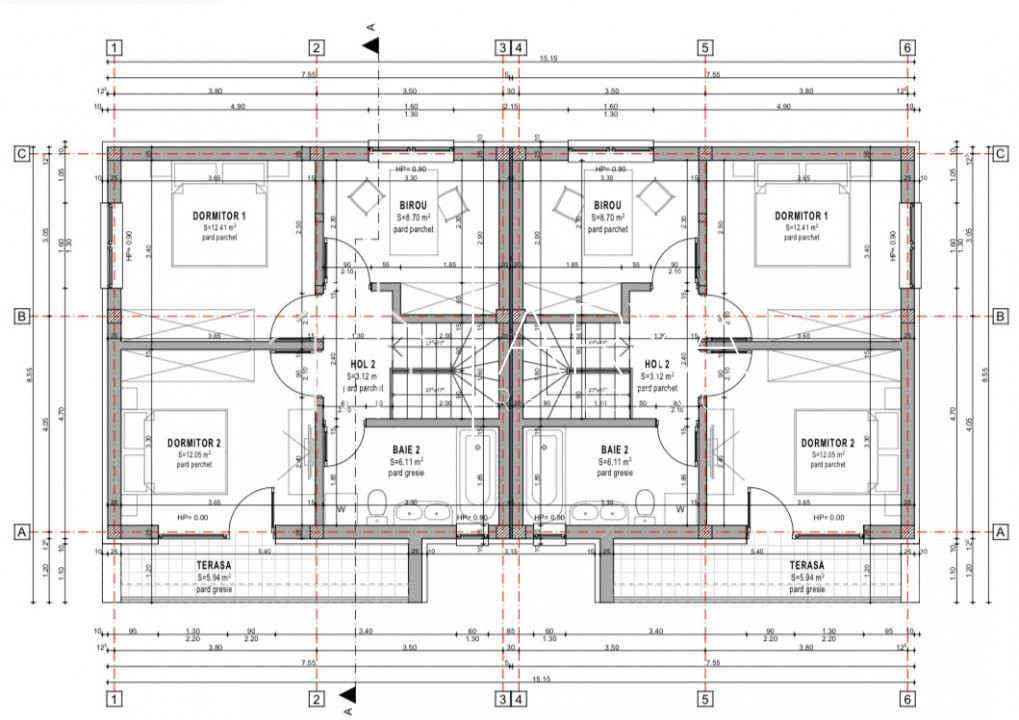 Casa finisata tip Duplex, Sasar